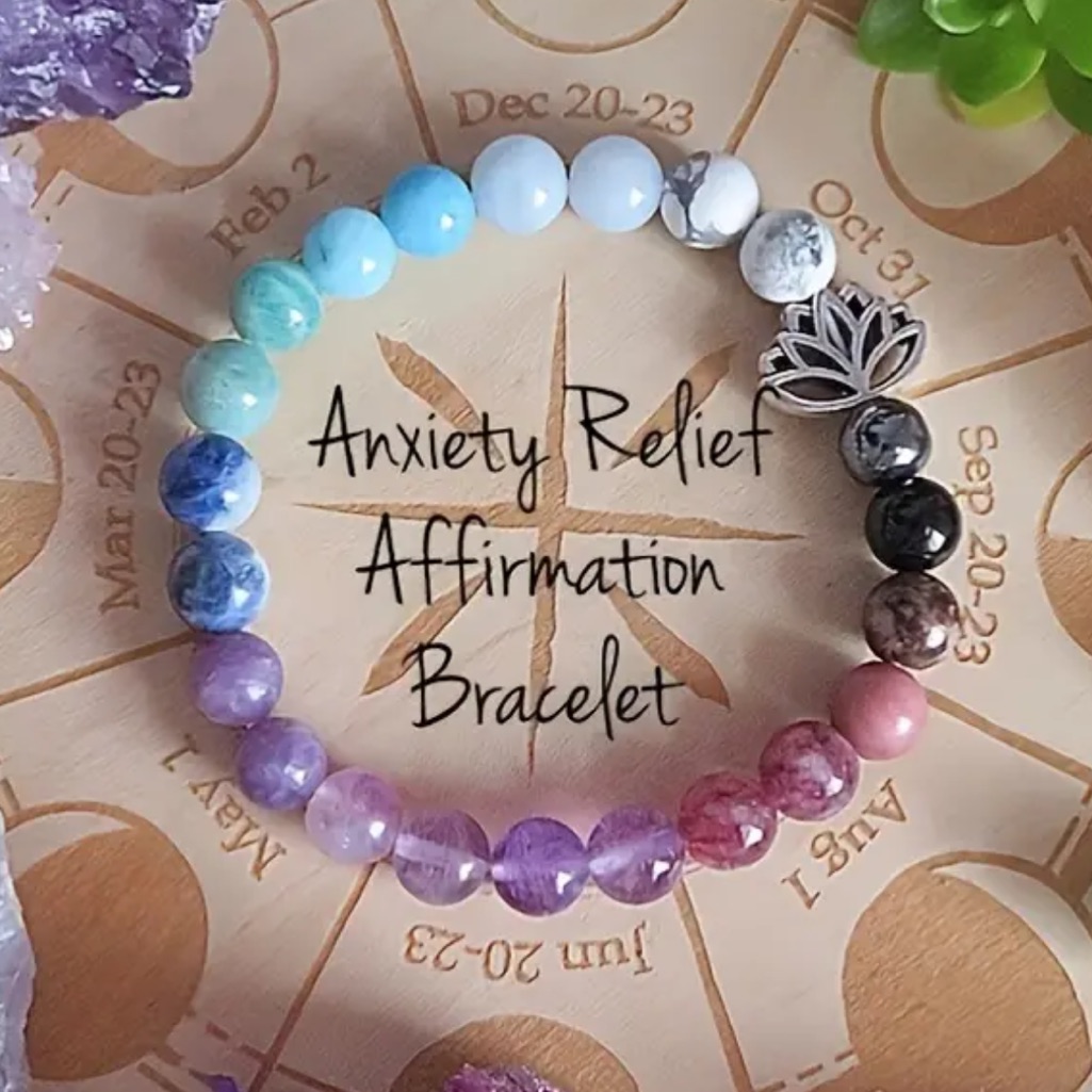 Anxiety Relief Gemstone Bracelet 22$